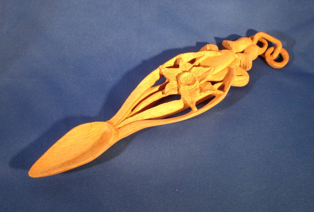 Love Spoon met bloem NTK