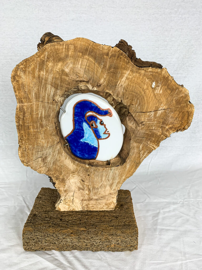 Glas, hout